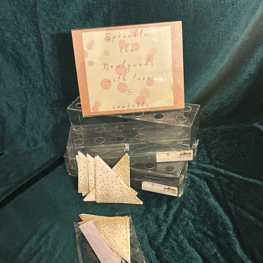Wedding Confetti Cone Display 2 NEW
